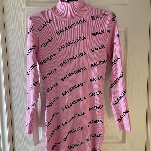 Pink Balenciaga mini dress size S - Picture 3 of 3